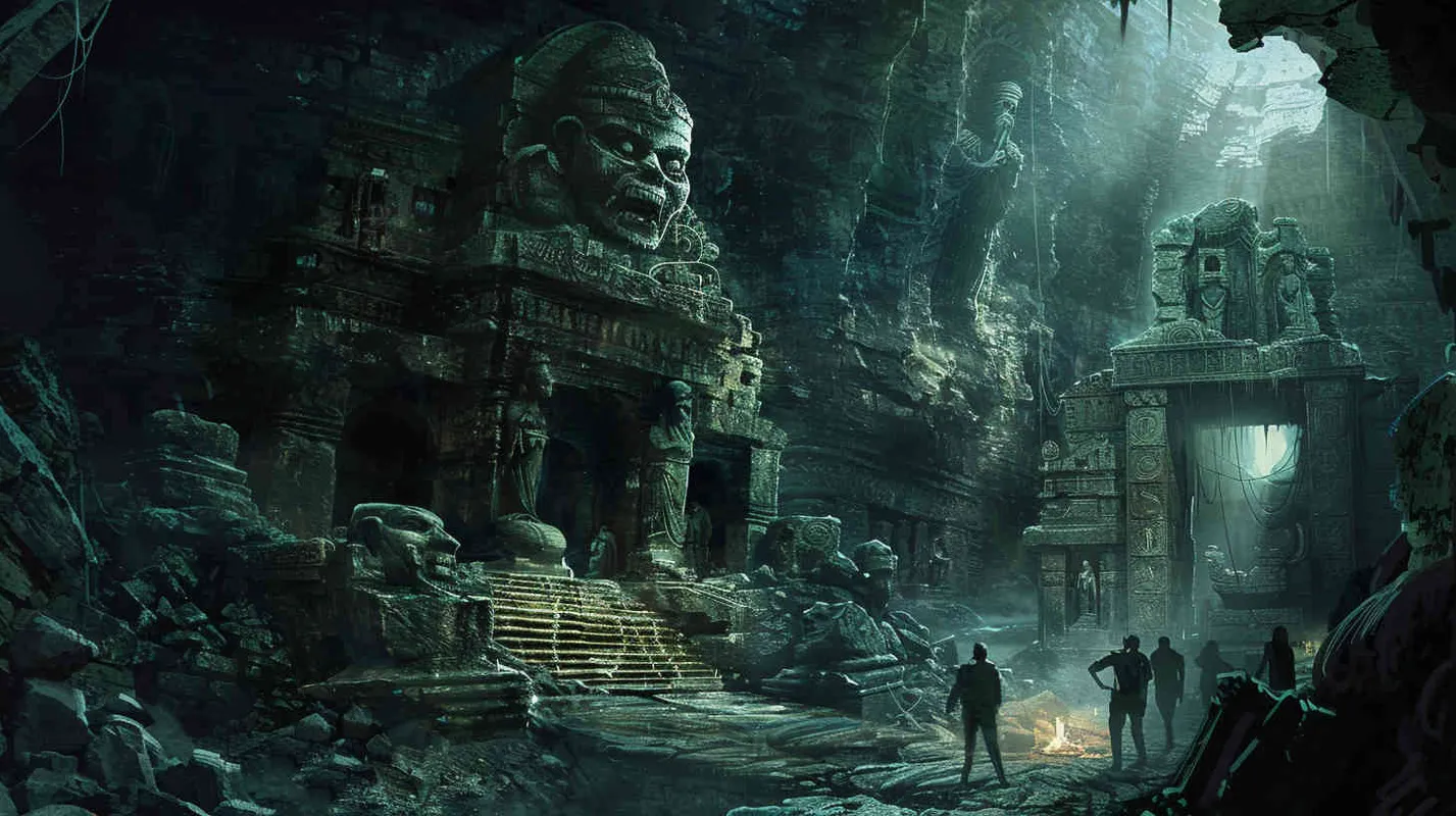 With the guidance of the enigmatic explorer, Professor Johnson and his team venture through a labyrinth of ancient tunnels and hidden chambers, encountering peril with each step. Within this subterranean realm, they uncover relics of antiquity and cryptic inscriptions, hinting at a rich history and enigmatic truths waiting to be revealed. - style2部分