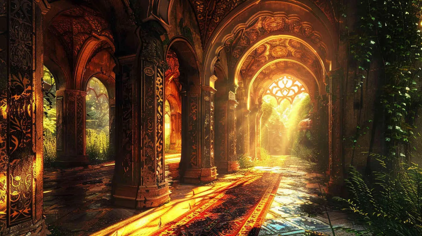 Photo, photorealistic, dramatic lighting, wide angle shot, intricate details, mystical ambiance, golden hour lighting, fantasy style. - AI绘画作品展示 | Midjourney中文版生成