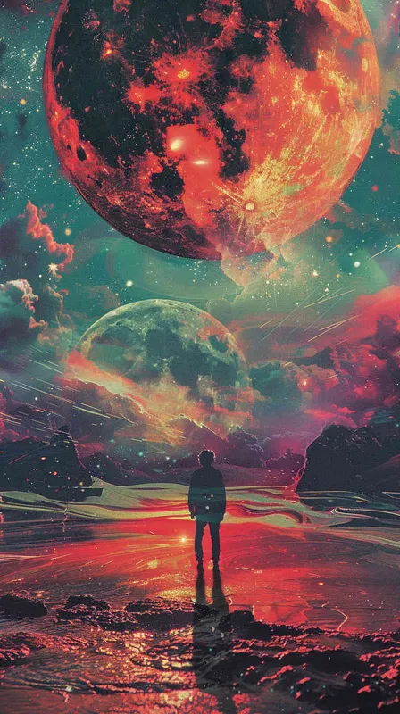 电影海报，平行宇宙，消失的记忆 – AI绘画作品展示 | Midjourney中文版生成