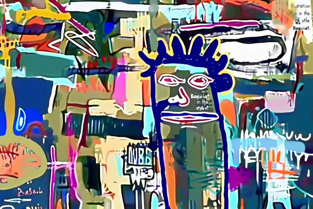 插画，巴斯奎特风格 - style4部分