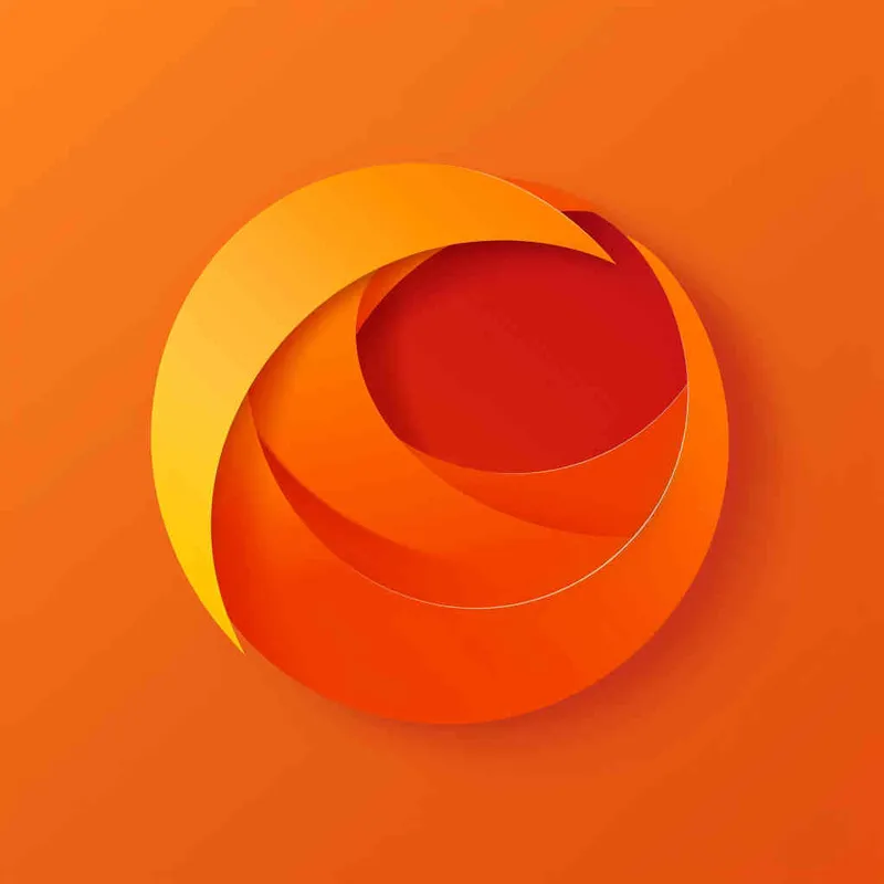 Flat vector logo of a orange, orange, trending on Dribble - style1部分