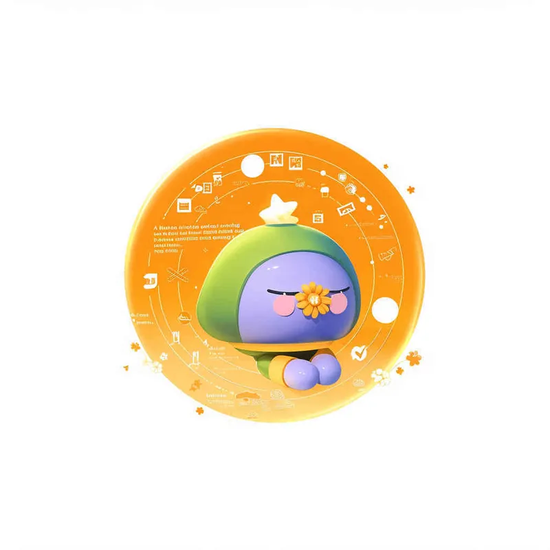 Flat vector logo of a orange, orange, trending on Dribble - style4部分