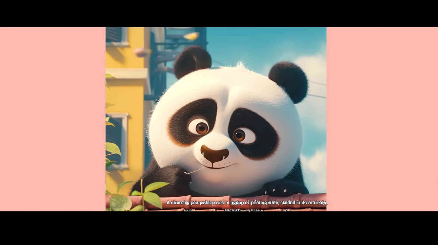 一只可爱的熊猫，探头探脑，白色背景，全身 - style1部分