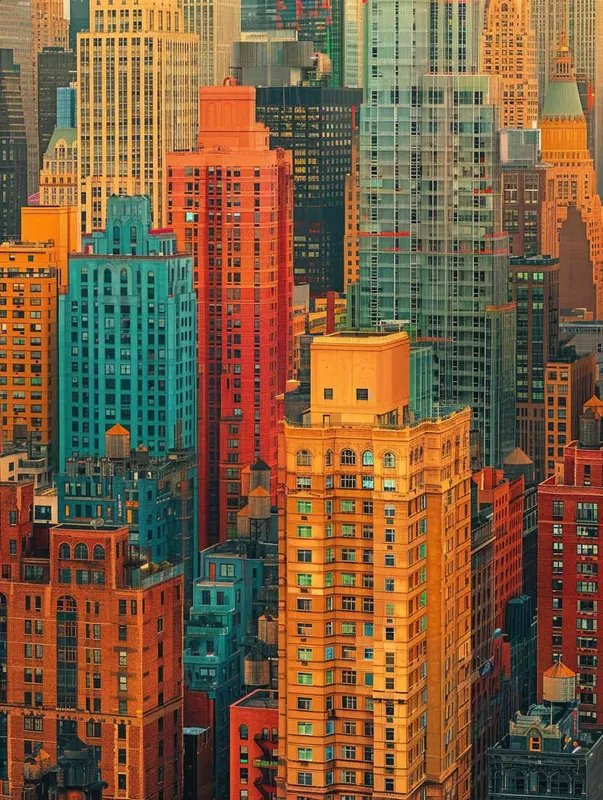 The bustling city of New York - style2部分