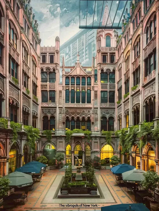 The bustling city of New York - style2部分
