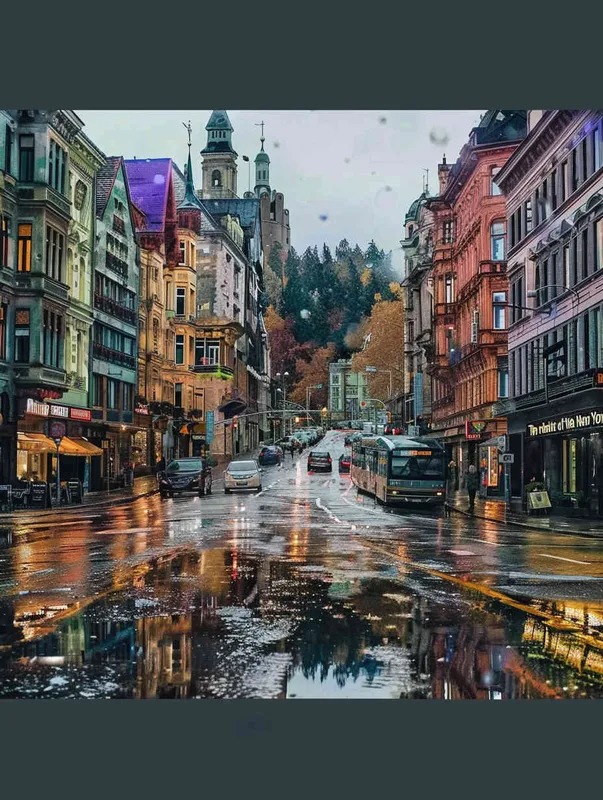 The bustling city of New York - style3部分