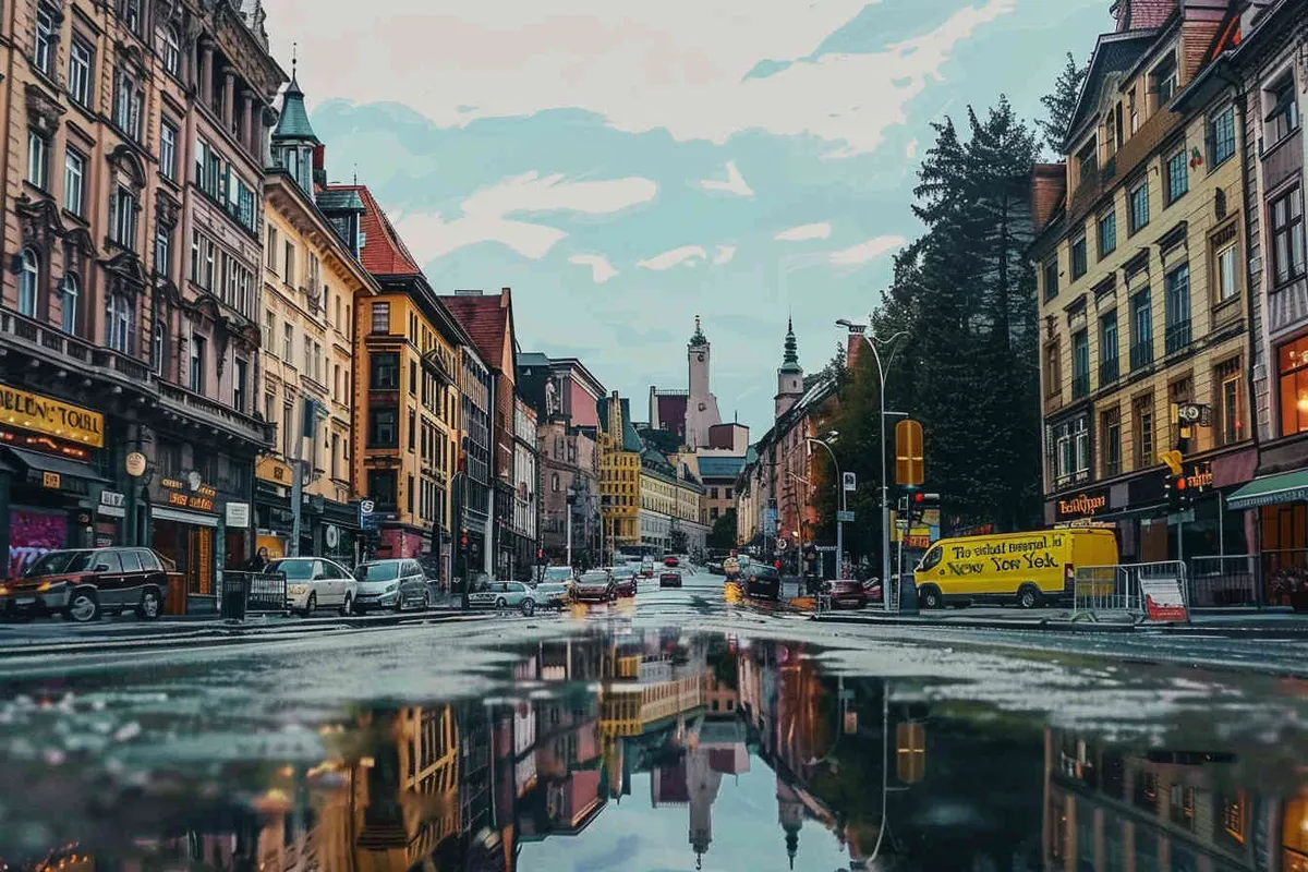 The bustling city of New York - style1部分