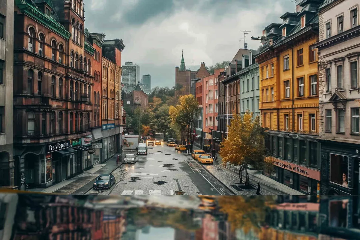 The bustling city of New York - style3部分