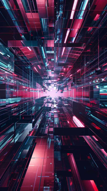 abstract abstract vector abstract colorful abstract png image 2048x2304, in the style of dark sky-blue and light crimson, perspective rendering, layered and complex compositions, 32k uhd, metallic rectangles, 8k resolution, realistic depiction of light --ar 2:1 - style2部分