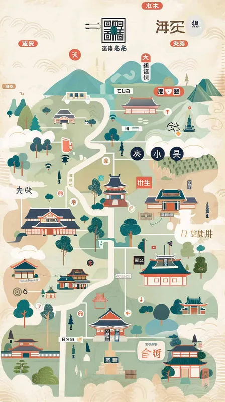 An infographic illustrating [地名] across Regions, featuring a detailed map of [地名] with icons and labels representing different safety regulations in each Region, in a clear type the words “[地名]” , and is designed as an informational graphic. – AI绘画作品展示 | Midjourney中文版生成