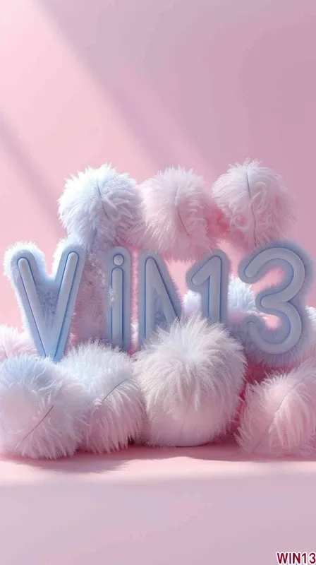 Typography design, text: 'WINl3’.,in fine fluffy plush texture pastel tones, Eye-level Angle,Volumetric light, clean background, light background, natural lighting, 8K, superb, super detail……… - style2部分