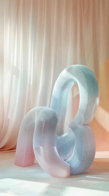 Typography design, text: 'WIN³’.,in fine fluffy plush texture pastel tones, Eye-level Angle,Volumetric light, clean background, light background, natural lighting, 8K, superb, super detail………  - style4部分