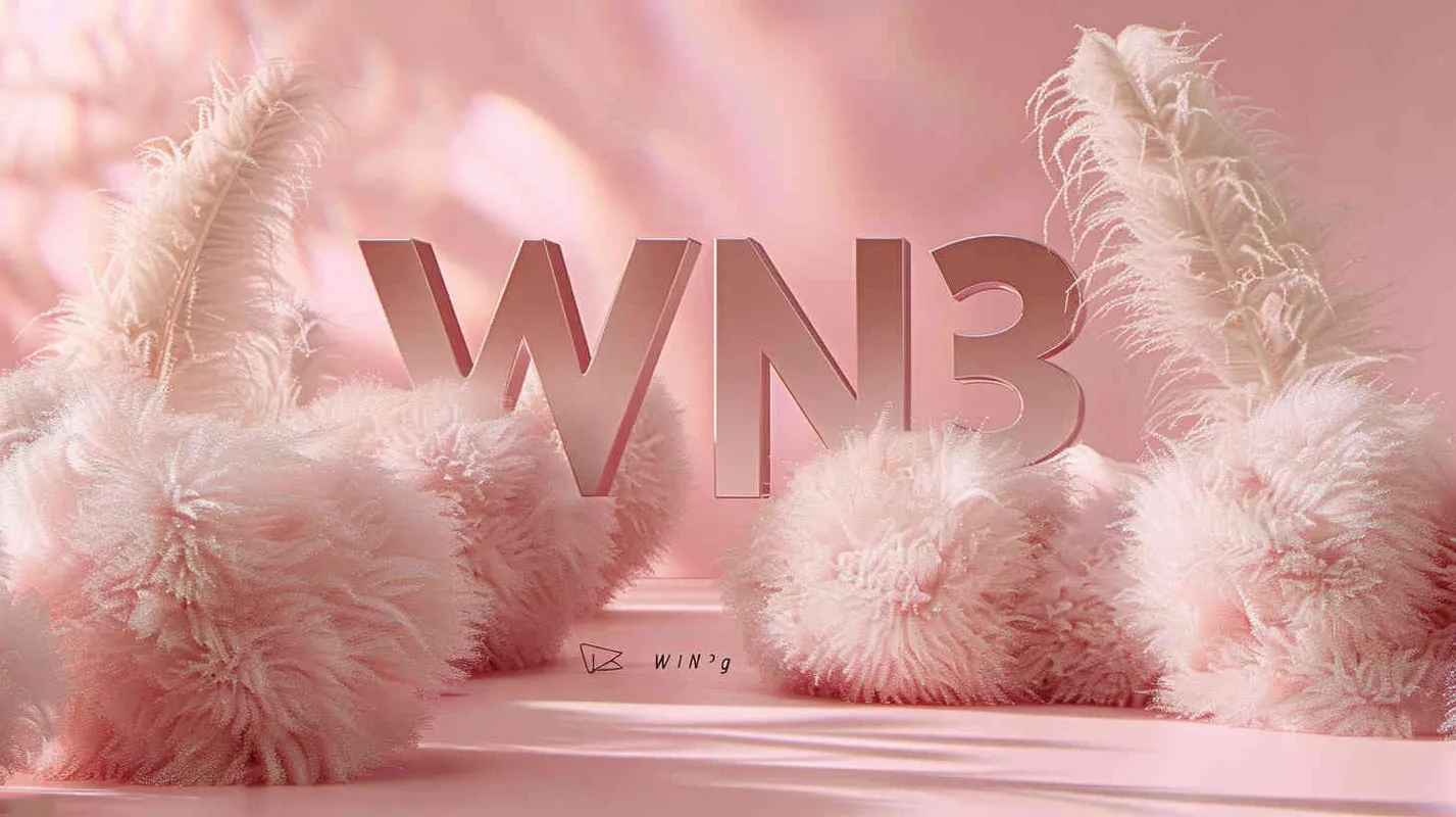 Typography design, text: 'WIN³', in fine fluffy plush texture pastel tones, Eye-level Angle,Volumetric light, clean background, light background, natural lighting, 8K, superb, super detail ，Typography design, text: 'WIN³’.,in fine fluffy plush texture pastel tones, Eye-level Angle,Volumetric light, clean background, light background, natural lighting, 8K, superb, super detail - style3部分