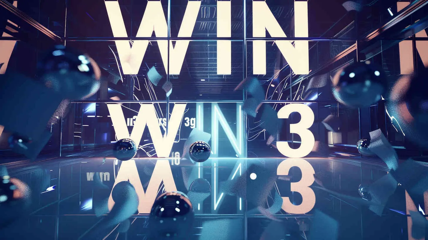 Typography design, text: ' WIN ³ 'cubes image
minimalist stage designs
lensbaby effect - style2部分