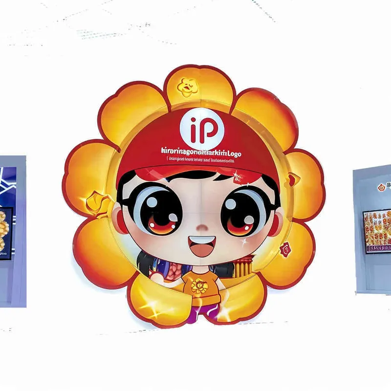 为一家网络科技公司设计一个以橙子为元素的IP形象Logo，互联网科技感，未来设计，扁平插画风格，大师设计  - style4部分