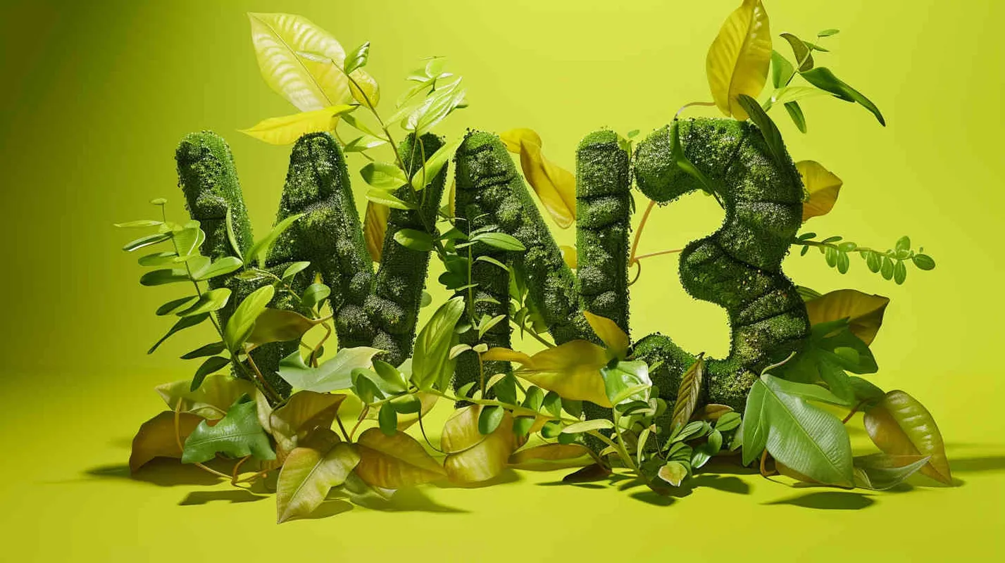 Design a word “WIN³”, 3D stereoscopic, leaf material, sunny green, bright and vivid, conceptual product design, futuristic , blind box toys, handcrafts, exquisite, 3D effect, full body display, ultra high precision, ultra high detail, perfect lighting, OC renderer, Blender 8k, ultra clear, ultra noise reduction, --ar 1400:1850 --s 500 - style4部分
