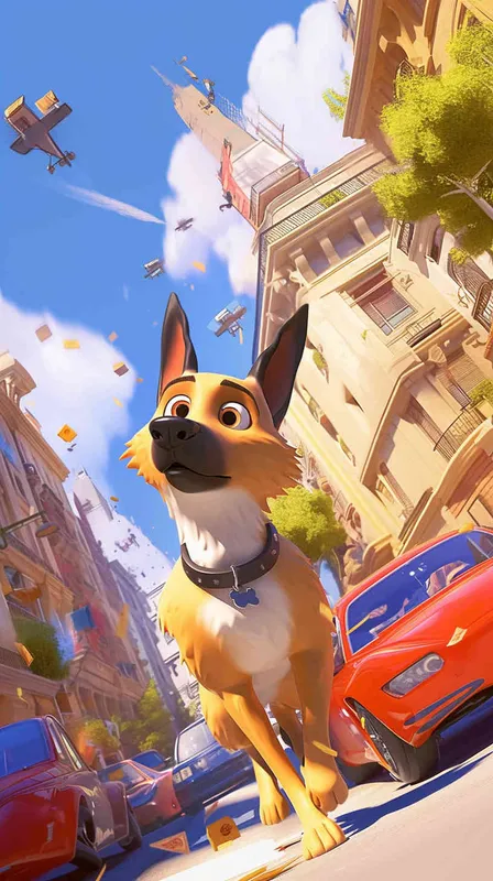 Pixar style, Disney Style, 3D design, C4D modeling, An adventurous scene where a delivery dog, clad in its delivery uniform, dashes through bustling traffic, chasing after a package. The dog's determination is palpable as it weaves through cars and pedestrians, its ears flapping in the wind. The environment is chaotic yet vibrant, with cars honking and people bustling about. The mood is tense but hopeful, reflecting the urgency of the delivery mission. --v 6 --cref https://znrpa-s-1254076648.cos.accelerate.myqcloud.com/ai/thumb-mj-%5B33%5D-debbba5b-7.png --cw 100 - style1部分