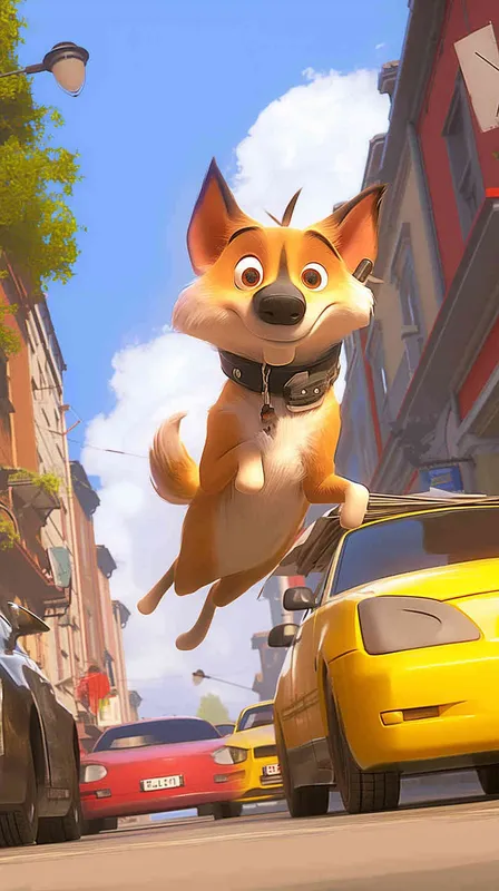 Pixar style, Disney Style, 3D design, C4D modeling, An adventurous scene where a delivery dog, clad in its delivery uniform, dashes through bustling traffic, chasing after a package. The dog's determination is palpable as it weaves through cars and pedestrians, its ears flapping in the wind. The environment is chaotic yet vibrant, with cars honking and people bustling about. The mood is tense but hopeful, reflecting the urgency of the delivery mission. --v 6 --cref https://znrpa-s-1254076648.cos.accelerate.myqcloud.com/ai/thumb-mj-%5B33%5D-debbba5b-7.png --cw 100 - style3部分