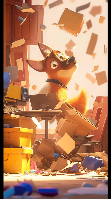 A Pixar 3D rendering depicting a package dropped amidst a construction site cluttered with obstacles. Drawing inspiration from the Pixar animation style, the scene is rendered with crisp details and vibrant colors, conveying a sense of whimsy and playfulness. The color temperature is bright and cheerful, evoking a sense of optimism despite the chaotic surroundings. Soft, ambient lighting illuminates the scene, casting gentle shadows for added depth. --v 6  --cref https://znrpa-s-1254076648.cos.accelerate.myqcloud.com/ai/thumb-mj-%5B33%5D-debbba5b-7.png --cw 100 - style2部分