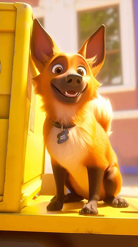 A Pixar 3D rendering showing a delivery dog confronting challenges but continuing its delivery route with newfound determination. Drawing inspiration from Pixar's animation style, the scene is rendered with crisp details and bright colors, conveying the dog's perseverance. The color temperature is neutral, maintaining a balanced atmosphere. Soft, ambient lighting enhances the scene's emotional depth. --v 6 --cref https://znrpa-s-1254076648.cos.accelerate.myqcloud.com/ai/thumb-mj-%5B33%5D-debbba5b-7.png --cw 100 - style2部分