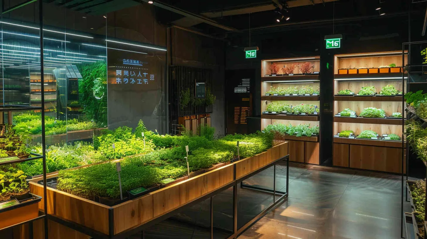 一个微景观艺术品，在一个电视机的鱼缸里，有很多苔藓和蕨类植物，里边有一个破旧的机器人，烟雾和河流，石头和腐木，整体场景非常美丽，写实感，容器外边纯色背景 - style1部分