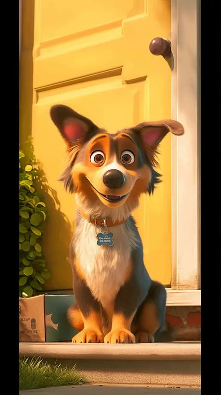 A Pixar 3D rendering showing a dog sneaking into the backyard of a suburban residence. Drawing inspiration from Pixar's animation style, the scene is rendered with crisp details and vibrant colors, capturing the dog's stealthy movement. The color temperature is balanced, maintaining a sense of realism. Soft, ambient lighting casts gentle shadows, enhancing the secretive nature of the scene.--v 6 --cref https://znrpa-s-1254076648.cos.accelerate.myqcloud.com/ai/thumb-mj-%5B33%5D-debbba5b-7.png --cw 100 - style4部分