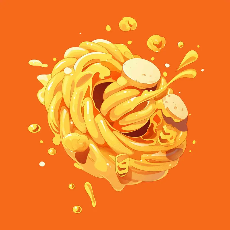 为螺丝粉品牌做LOGO设计，以一只螺丝为设计元素，扁平插画，不要体积，不要阴影 - style3部分