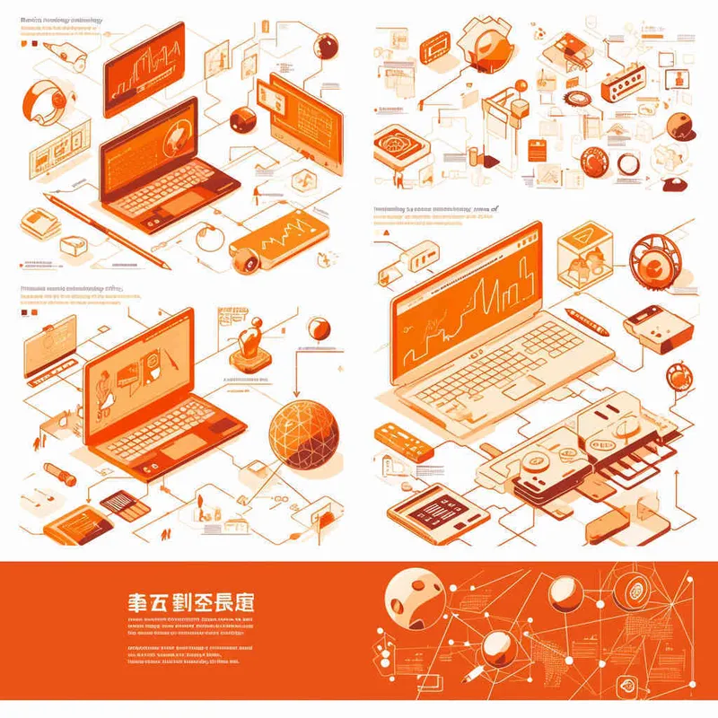 为一家网络科技公司设计一个以橙子为元素的IP形象Logo，互联网科技感，未来设计，扁平插画风格，大师设计 - style2部分