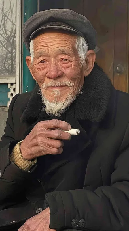 1️⃣ A portrait of an elderly man ,smoking and smiling warmly at the viewer in the style of [Joaquín Sorolla](https://goo.gl/search?artist%20Joaqu%C3%ADn%20Sorolla). He has white hair with a graying beard, he wears a black tuxedo with a long tail, on a dark background with high contrast and low key lighting with soft light. --ar 13:16 - style3部分