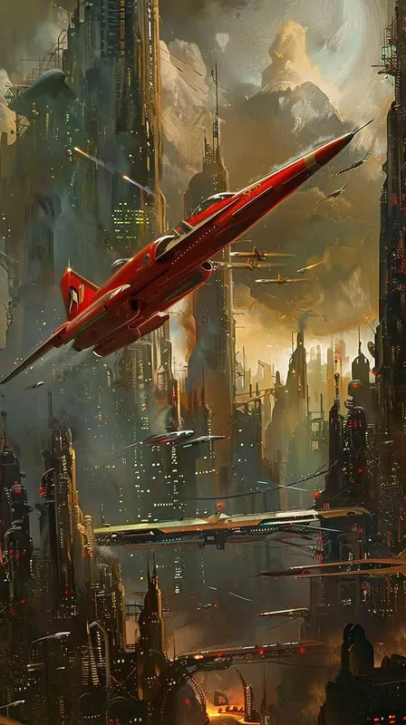 未来的飞机 - AI绘画作品展示 | Midjourney中文版生成