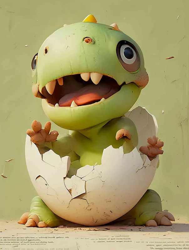 Blind box, a green little dinosaur sitting inside a broken eggshell, laughing loudly ，gray background，ng _ deepnegative _v1_75t,badhandv4( worst quality :2),( low quality :2),( normal quality :2), lowres , bad anatomy , bad hands , normal quality ,(( monochrome )),(( grayscale )),
Sampler ：DDIM ， Steps： 30 – AI绘画作品展示 | Midjourney中文版生成