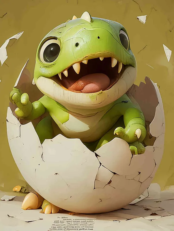 Blind box, a green little dinosaur sitting inside a broken eggshell, laughing loudly ，gray background，ng _ deepnegative _v1_75t,badhandv4( worst quality :2),( low quality :2),( normal quality :2), lowres , bad anatomy , bad hands , normal quality ,(( monochrome )),(( grayscale )),
Sampler ：DDIM ， Steps： 30 - style2部分
