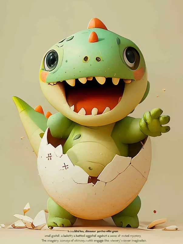 Blind box, a green little dinosaur sitting inside a broken eggshell, laughing loudly ，gray background，ng _ deepnegative _v1_75t,badhandv4( worst quality :2),( low quality :2),( normal quality :2), lowres , bad anatomy , bad hands , normal quality ,(( monochrome )),(( grayscale )),
Sampler ：DDIM ， Steps： 30 - style3部分