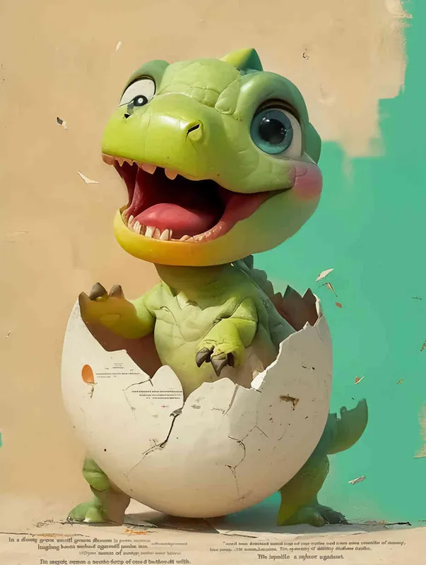 Blind box, a green little dinosaur sitting inside a broken eggshell, laughing loudly ，gray background，ng _ deepnegative _v1_75t,badhandv4( worst quality :2),( low quality :2),( normal quality :2), lowres , bad anatomy , bad hands , normal quality ,(( monochrome )),(( grayscale )),
Sampler ：DDIM ， Steps： 30 - style2部分