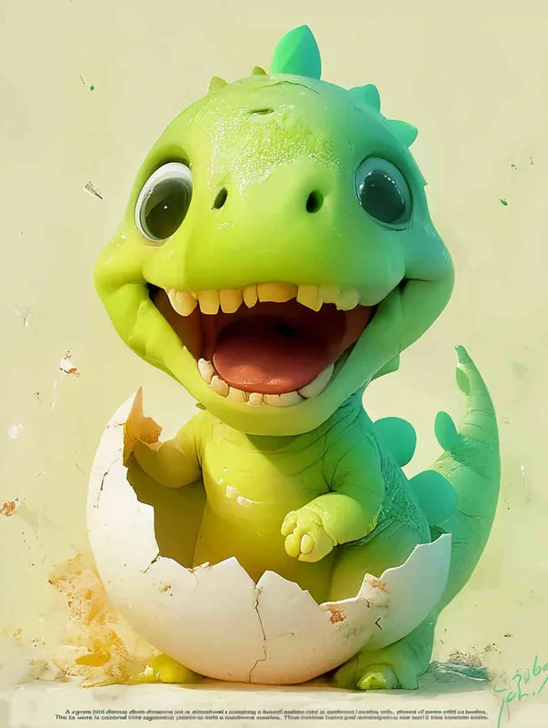 Blind box, a green little dinosaur sitting inside a broken eggshell, laughing loudly ，white background，ng _ deepnegative _v1_75t,badhandv4( worst quality :2),( low quality :2),( normal quality :2), lowres , bad anatomy , bad hands , normal quality ,(( monochrome )),(( grayscale )),
Sampler ：DDIM ， Steps： 30 - style3部分