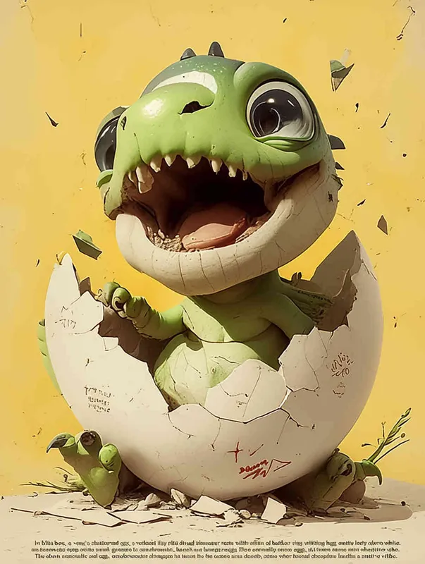 Blind box, a green little dinosaur sitting inside a broken eggshell, laughing loudly ，white background，ng _ deepnegative _v1_75t,badhandv4( worst quality :2),( low quality :2),( normal quality :2), lowres , bad anatomy , bad hands , normal quality ,(( monochrome )),(( grayscale )),
Sampler ：DDIM ， Steps： 30 - style2部分