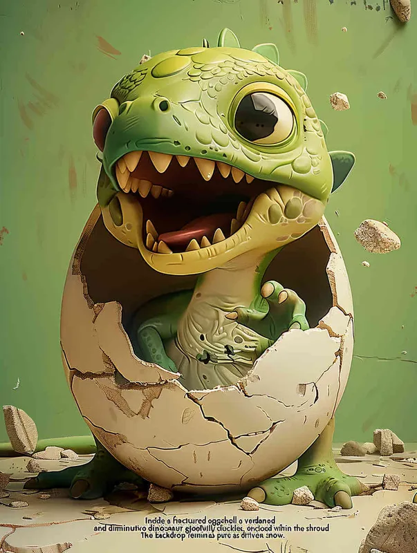 Blind box, a green little dinosaur sitting inside a broken eggshell, laughing loudly ，white background，ng _ deepnegative _v1_75t,badhandv4( worst quality :2),( low quality :2),( normal quality :2), lowres , bad anatomy , bad hands , normal quality ,(( monochrome )),(( grayscale )),
Sampler ：DDIM ， Steps： 30 - style3部分
