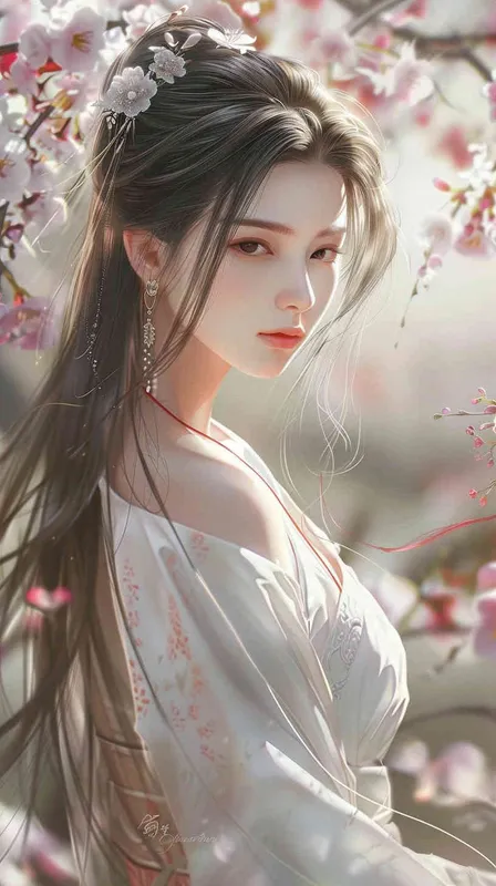 给一个海洋公园设计一个logo，女孩赶海作为设计元素，扁平，蓝色调，白色背景 - style3部分