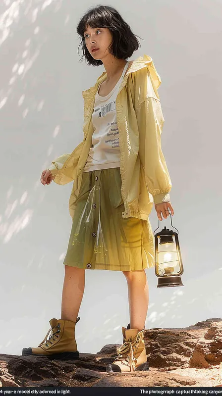 **A 24-year-old Chinese famale model wearing light khaki sun protection clothing poses in a magnificent canyon,Photography,The picture is from Emmanuel Lubezki's work,full body,cinematic shot,Crepuscular Ray, --v 6.0 --s 50** - Zoom Out by <@1079638033529311242> (fast) – style2部分” class=”wp-image”/>
</figure>


<figure class=
