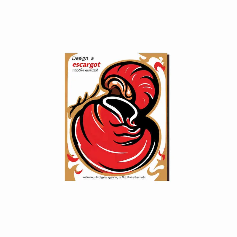 为螺狮粉品牌设计一个logo，以螺狮和水花作为设计元素，颜色暖色，纯色背景，扁平化，插画风格  – AI绘画作品展示 | Midjourney中文版生成