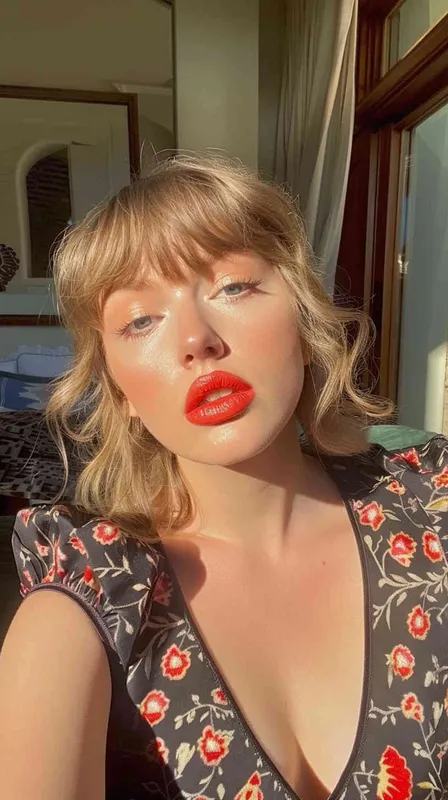 taylor Swift和一只猫咪机器人在外太空开演唱会，赛博朋克风格，舞台非常漂亮，是紫色氛围 - style4部分