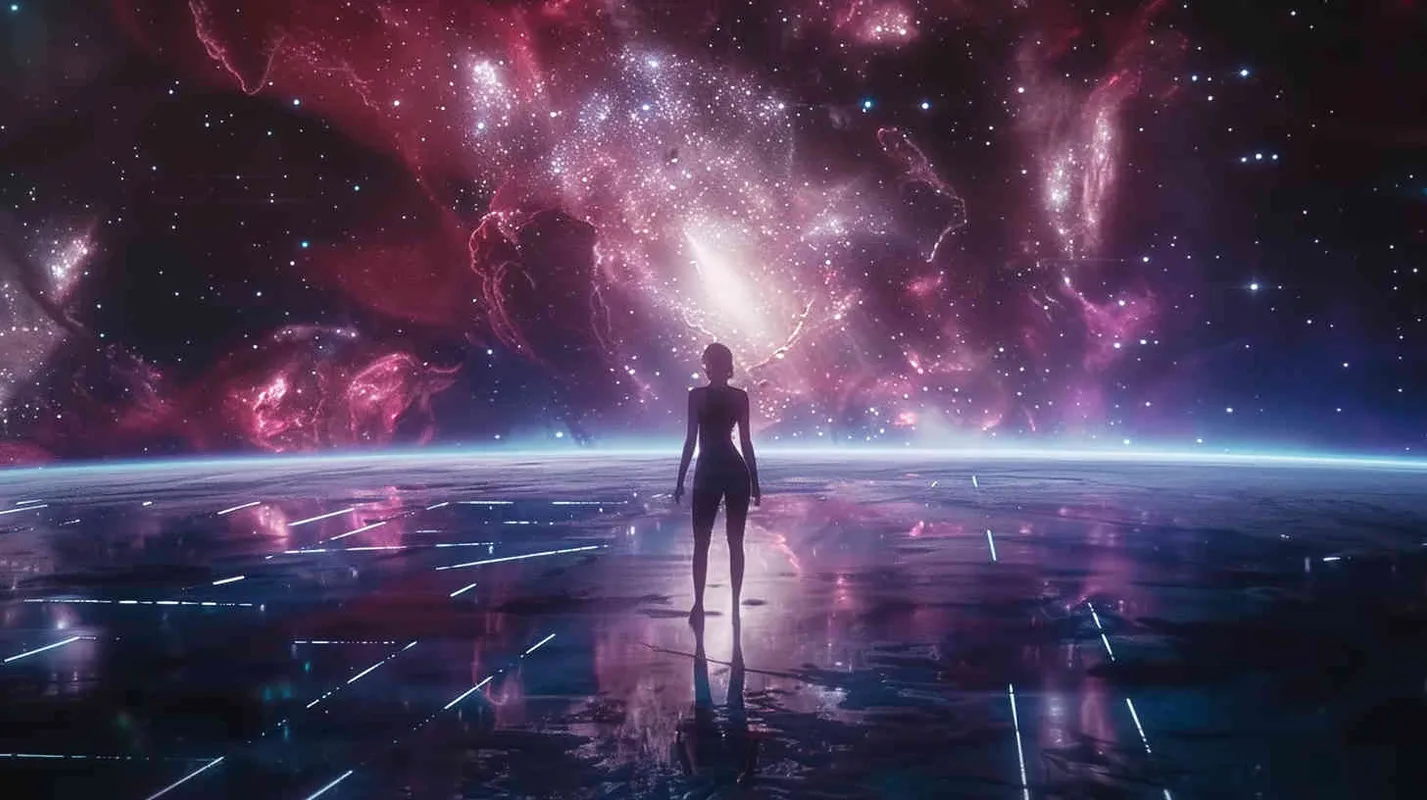 taylor Swift在外太空开演唱会,写实风格,舞台非常漂亮 - AI绘画作品展示 | Midjourney中文版生成