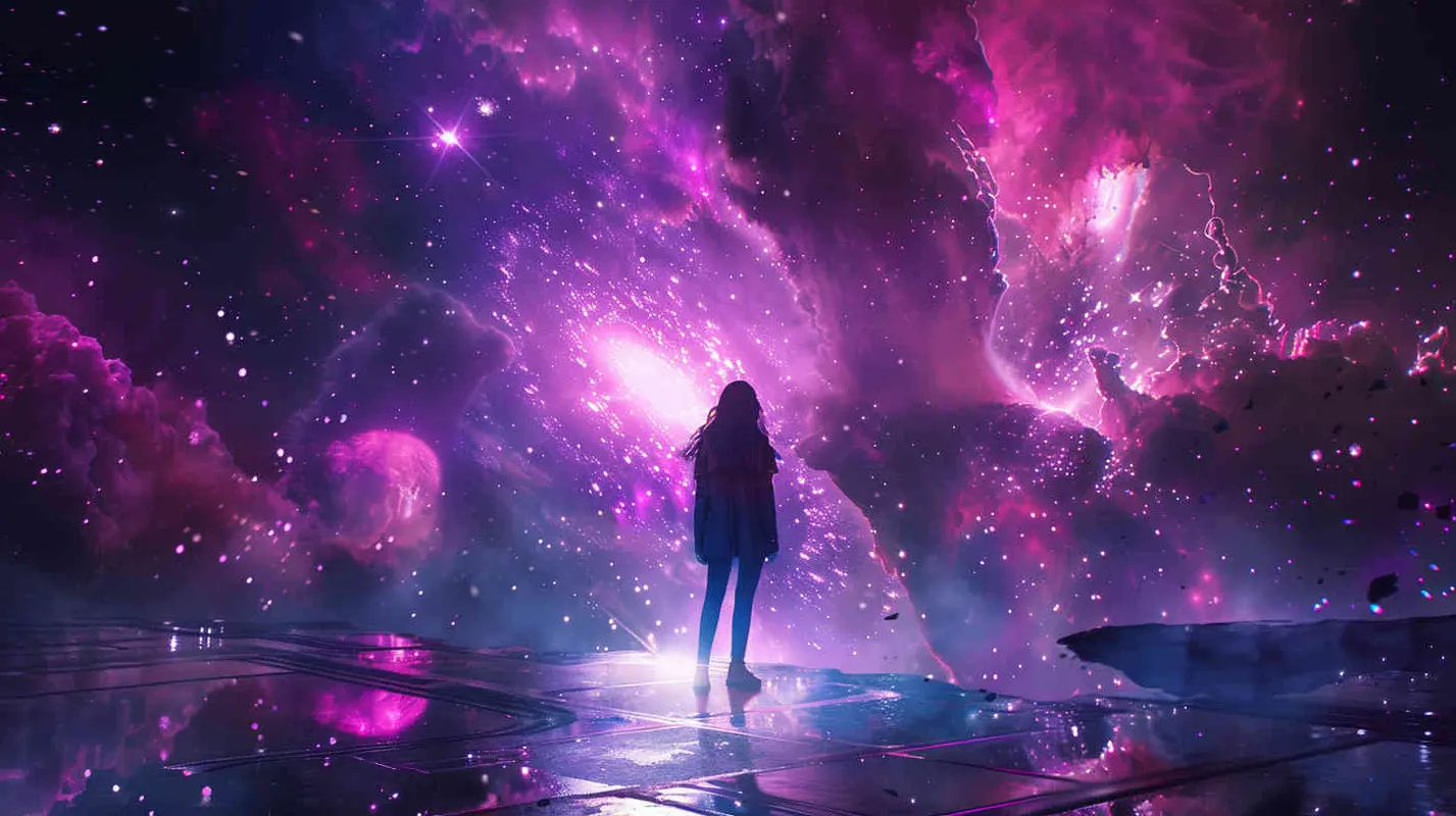 taylor Swift在外太空开演唱会,写实风格,舞台非常漂亮 - AI绘画作品展示 | Midjourney中文版生成