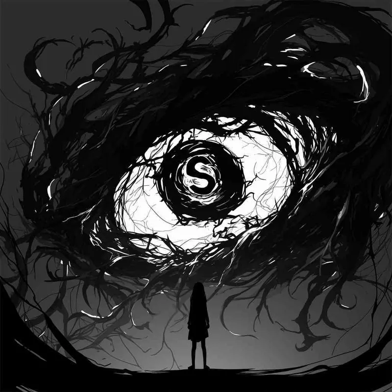 Incorporate a mysterious silhouette or shadowy figure against a surreal background to convey the eerie atmosphere of your content.
Use a stylized representation of an eye surrounded by swirling shadows or abstract shapes to symbolize the exploration of the human psyche and the unknown.
Create a minimalist design featuring the initials 