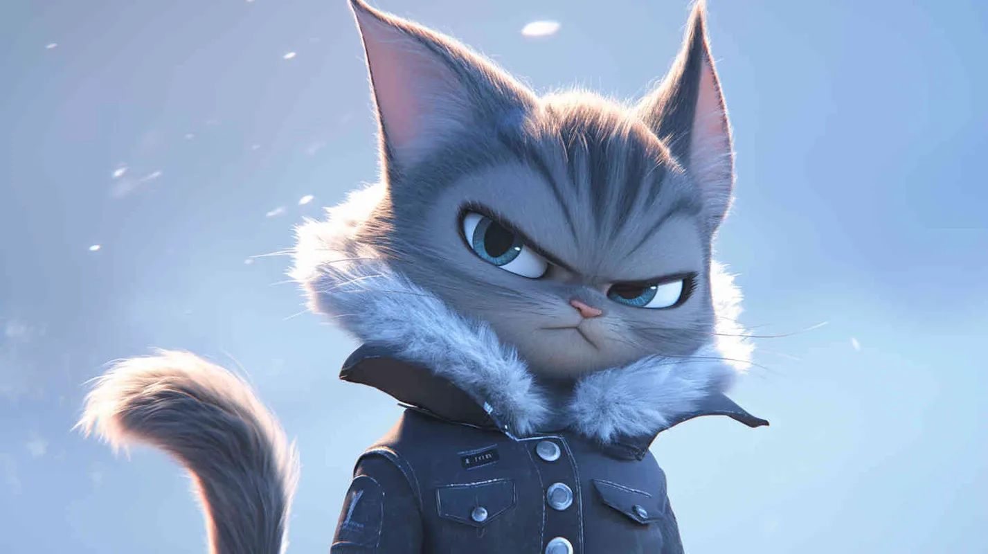 Pixar style, Disney Style, 3D design, C4D modeling,A gray tabby cat, agile in stature, with sharp eyes and tidy fur, dressed in simple clothing, without any special markings, LivelyAtmosphere, Blender, OC Renderer, High Detail, High Quality - AI绘画作品展示 | Midjourney中文版生成