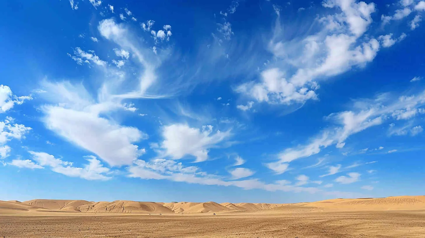 Dunhuang, desert, blue sky, sunny - style3部分