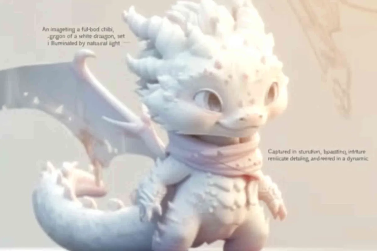 ip image, full body, chibi, a white little dragon, white background, natural light, 8K, best picture quality, super detail, 3D, C4D, Blender, OC renderer, ultra-high definition, 3D rendering - AI绘画作品展示 | Midjourney中文版生成