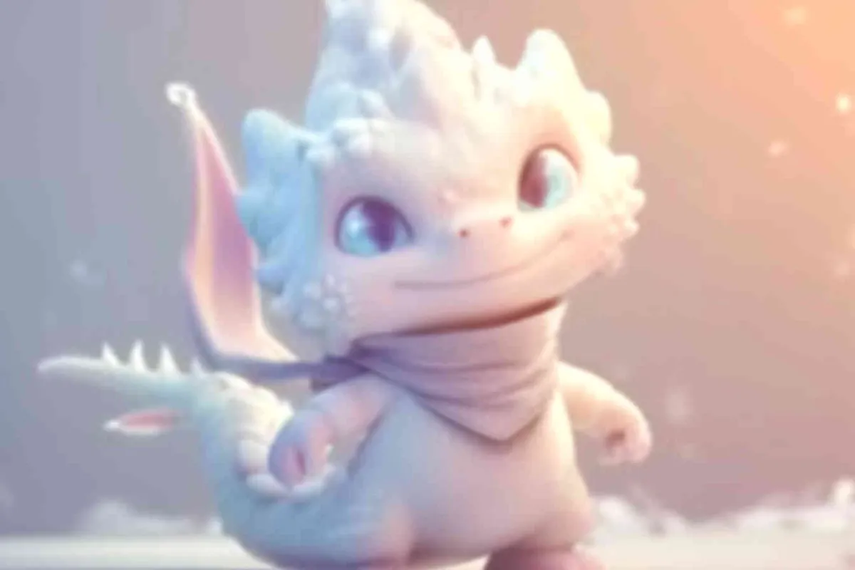 ip image, full body, chibi, a white little dragon, white background, natural light, 8K, best picture quality, super detail, 3D, C4D, Blender, OC renderer, ultra-high definition, 3D rendering - style1部分