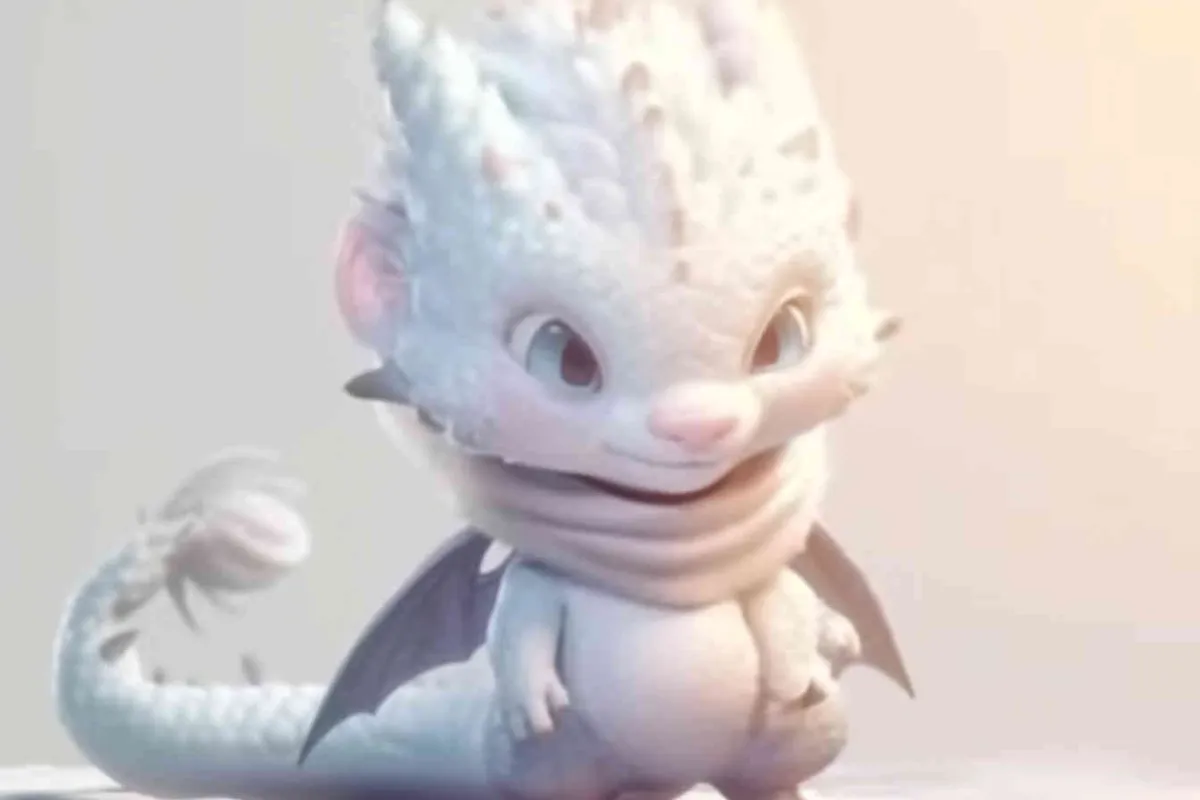 ip image, full body, chibi, a white little dragon, white background, natural light, 8K, best picture quality, super detail, 3D, C4D, Blender, OC renderer, ultra-high definition, 3D rendering - style4部分