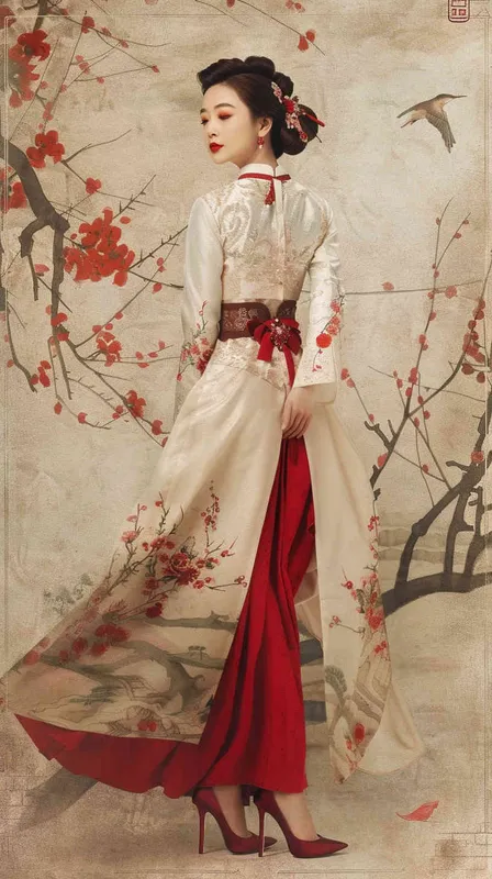 韩国美女，穿着高跟鞋 - style1部分